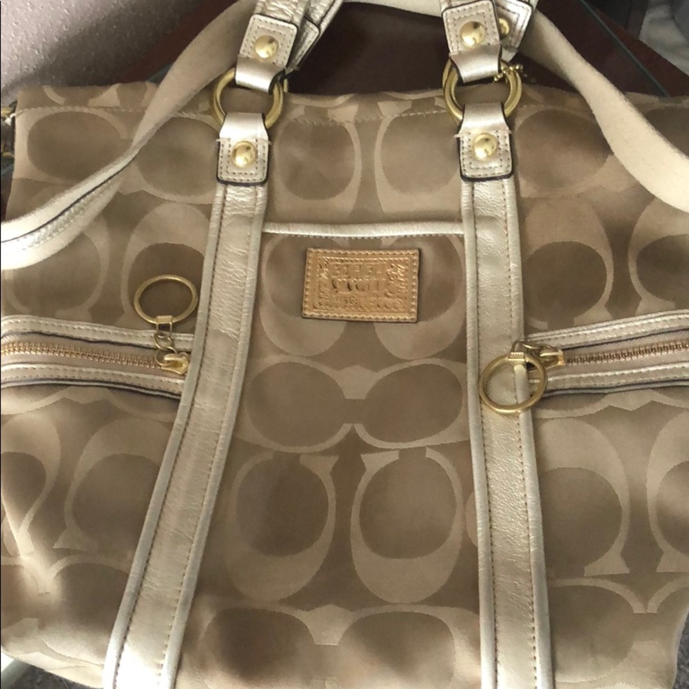 Gold Coach Bag